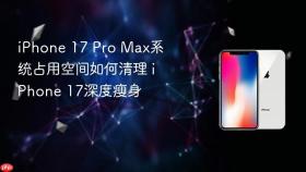 iPhone 17 Pro Max系统占用空间如何清理 iPhone 17深度瘦身