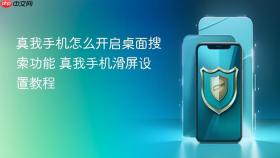 真我手机怎么开启桌面搜索功能 真我手机滑屏设置教程