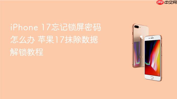 iphone 17忘记锁屏密码怎么办 苹果17抹除数据解锁教程