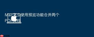 mac怎么使用预览功能合并两个pdf文档