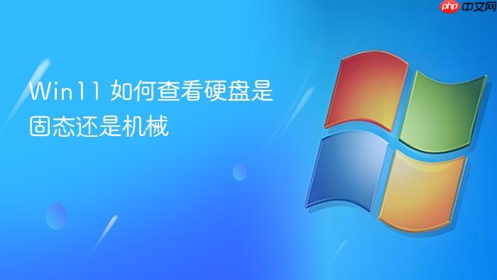 win11 如何查看硬盘是固态还是机械