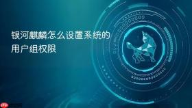 银河麒麟怎么设置系统的用户组权限