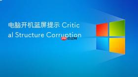 电脑开机蓝屏提示 critical structure corruption
