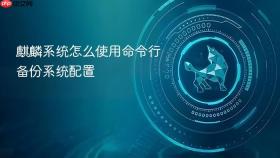 麒麟系统怎么使用命令行备份系统配置