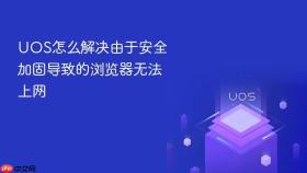 uos怎么解决由于安全加固导致的浏览器无法上网