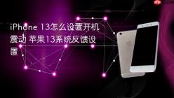 iPhone 13怎么设置开机震动 苹果13系统反馈设置