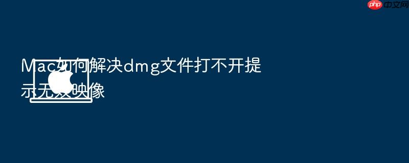 mac如何解决dmg文件打不开提示无效映像