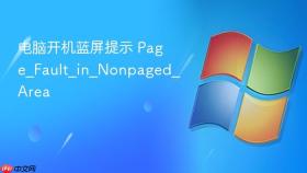 电脑开机蓝屏提示 Page_Fault_in_Nonpaged_Area