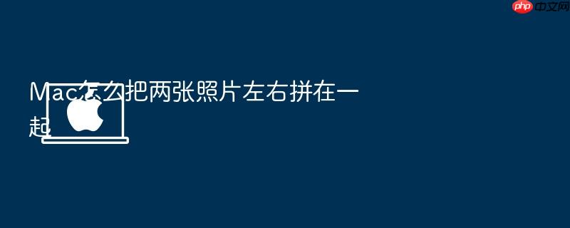 mac怎么把两张照片左右拼在一起