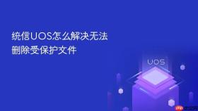 统信uos怎么解决无法删除受保护文件