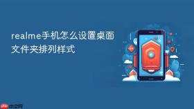 realme手机怎么设置桌面文件夹排列样式