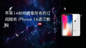苹果14如何查看所有的订阅服务 iphone 14退订教程