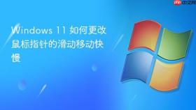 windows 11 如何更改鼠标指针的滑动移动快慢