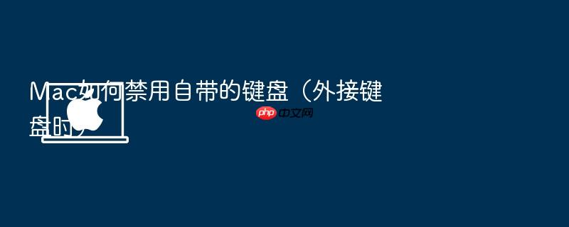 mac如何禁用自带的键盘(外接键盘时)