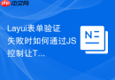 Layui表单验证失败时如何通过JS控制让Tips气泡在指定位置弹出