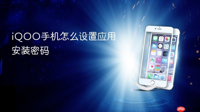 iqoo手机怎么设置应用安装密码