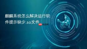 麒麟系统怎么解决运行软件提示缺少.so文件