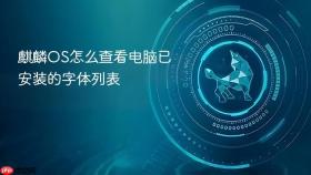 麒麟OS怎么查看电脑已安装的字体列表