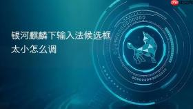 银河麒麟下输入法候选框太小怎么调