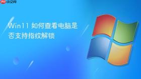 win11 如何查看电脑是否支持指纹解锁