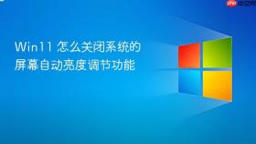 win11 怎么关闭系统的屏幕自动亮度调节功能