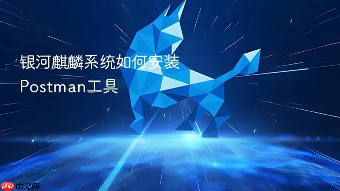 银河麒麟系统如何安装postman工具