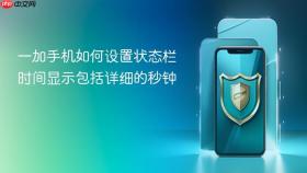 一加手机如何设置状态栏时间显示包括详细的秒钟