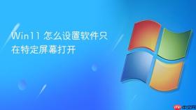 win11 怎么设置软件只在特定屏幕打开