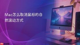 mac怎么取消鼠标的自然滚动方式