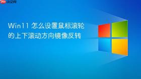 win11 怎么设置鼠标滚轮的上下滚动方向镜像反转
