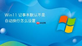 win11 记事本默认不是自动换行怎么设置