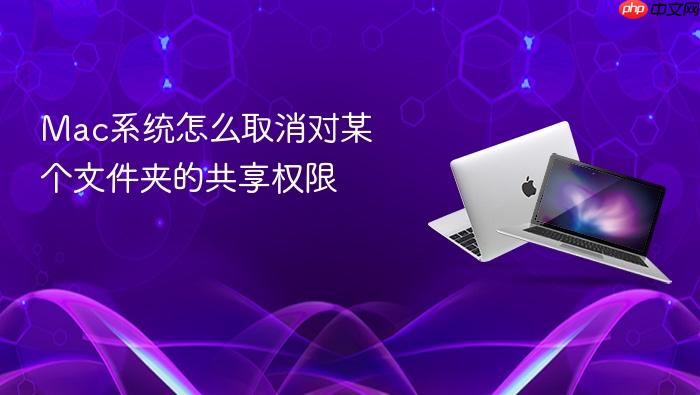 mac系统怎么取消对某个文件夹的共享权限