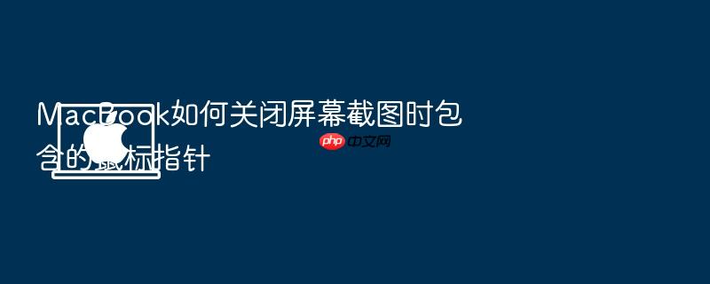 macbook如何关闭屏幕截图时包含的鼠标指针