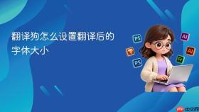 翻译狗怎么设置翻译后的字体大小