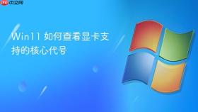 win11 如何查看显卡支持的核心代号