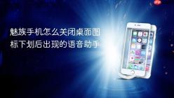 魅族手机怎么关闭桌面图标下划后出现的语音助手