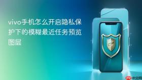 vivo手机怎么开启隐私保护下的模糊最近任务预览图层