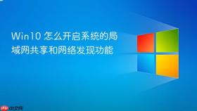 win10 怎么开启系统的局域网共享和网络发现功能
