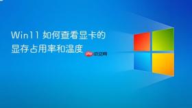 win11 如何查看显卡的显存占用率和温度