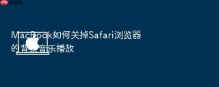 macbook如何关掉safari浏览器的背景音乐播放