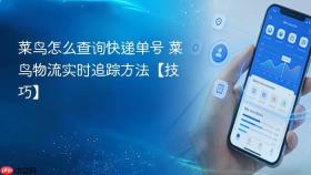菜鸟怎么查询快递单号 菜鸟物流实时追踪方法【技巧】