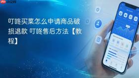叮咚买菜怎么申请商品破损退款 叮咚售后方法【教程】