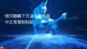 银河麒麟下无法在浏览器中正常复制粘贴