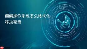 麒麟操作系统怎么格式化移动硬盘