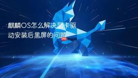 麒麟OS怎么解决显卡驱动安装后黑屏的问题
