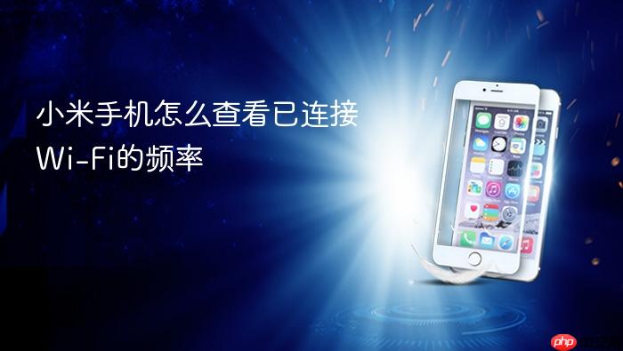 小米手机怎么查看已连接wi-fi的频率