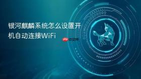 银河麒麟系统怎么设置开机自动连接WiFi