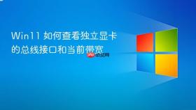 Win11 如何查看独立显卡的总线接口和当前带宽