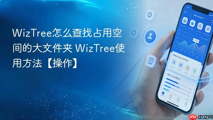 wiztree怎么查找占用空间的大文件夹 wiztree使用方法【操作】