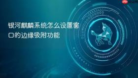 银河麒麟系统怎么设置窗口的边缘吸附功能